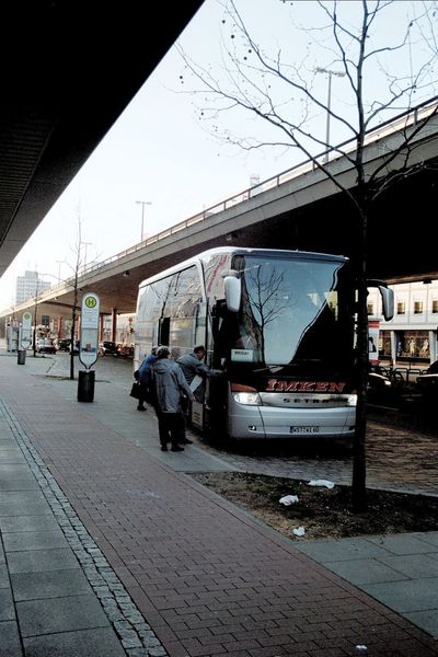 Des Busses kurz vor der Abfahrt