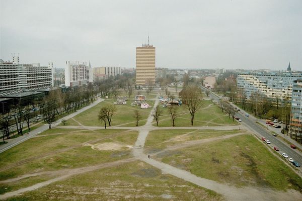Blick auf Kaiser-Wilhelmstraße